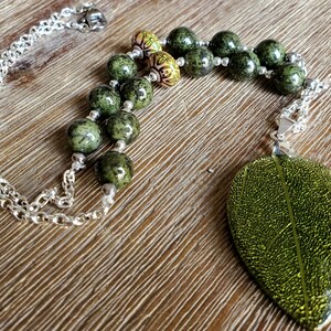 Green Leaf Necklace