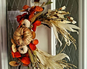 Decoración de pared o puerta para otoño