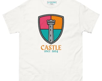 Stephon Castle Spurs Fiesta Tee | Castle Shield Design Inspired by the Tower of the Americas