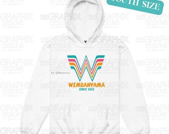 ¡Qué Wemby! Sudadera juvenil con los colores de la Fiesta de San Antonio - Edición Spurs