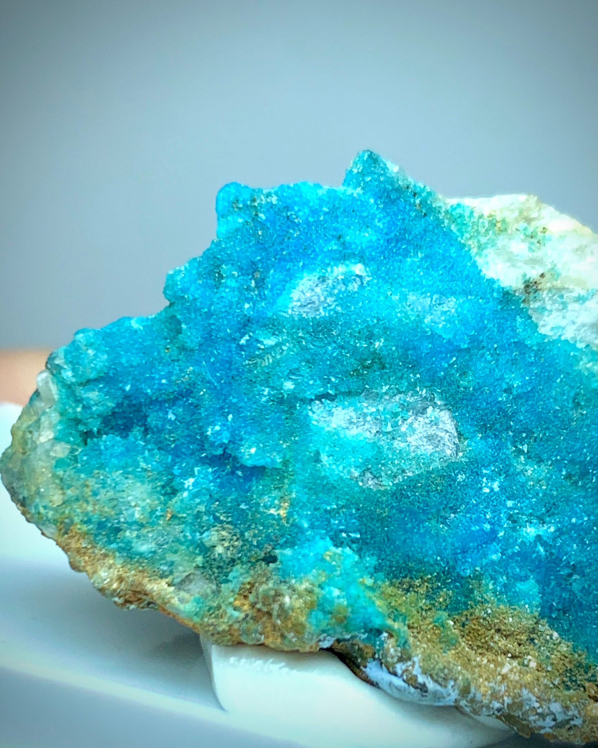 Ultra Rare Crystalline Turquoise. Mine, Lynch Station, Campbell