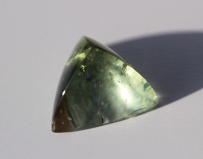 4.50 Carats. Designer Tourmaline Trilliant Cabochon