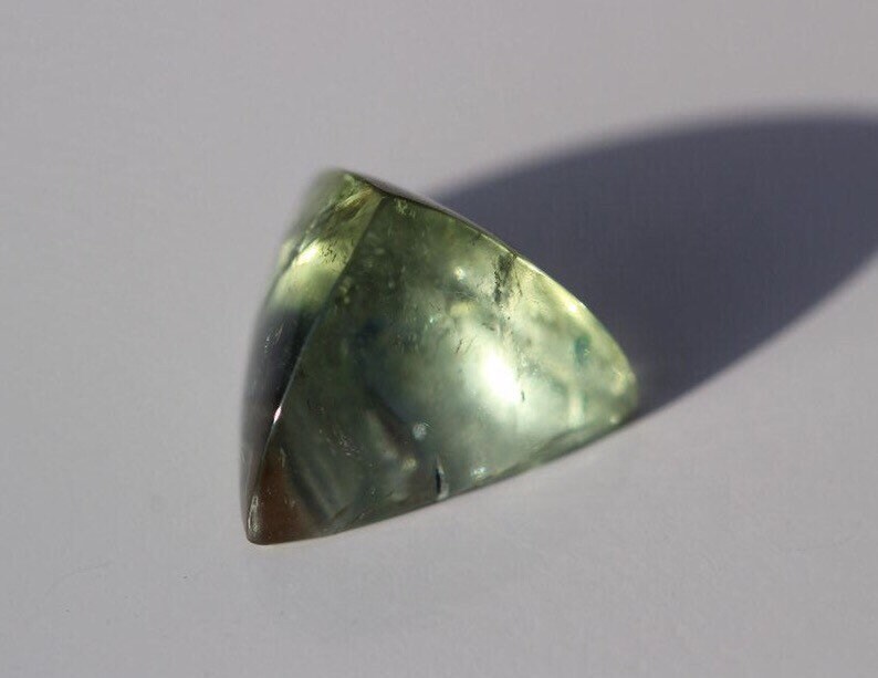 4.50 Carats. Designer Tourmaline Trilliant Cabochon