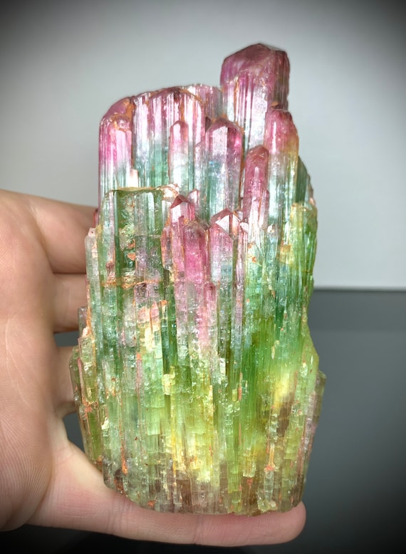 Cabinet Sized Watermelon Elbaite Tourmaline Minas Gerais, Brazil. - Etsy UK