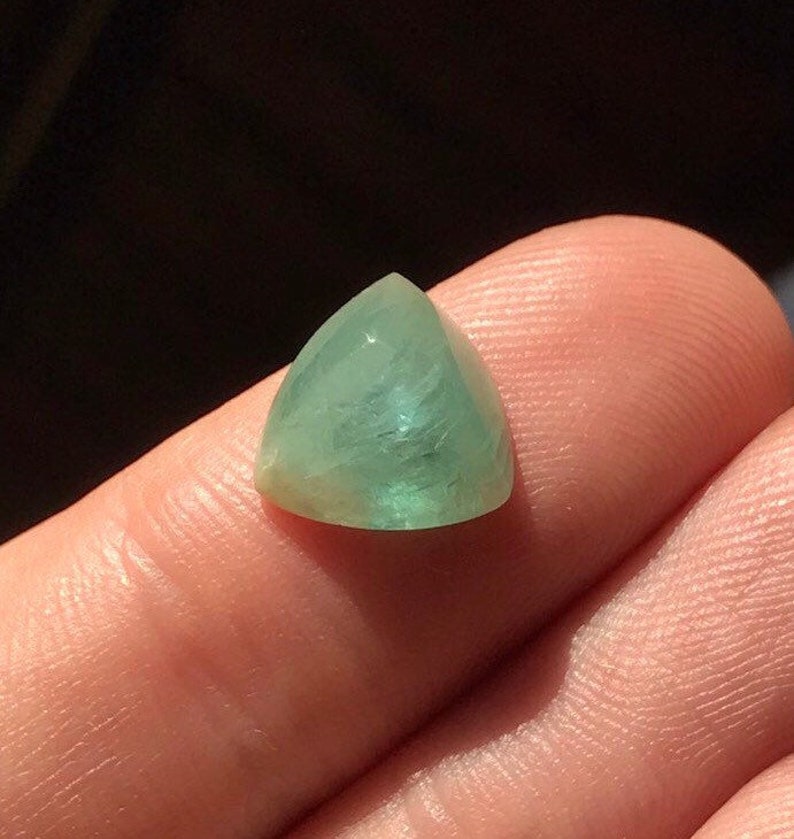Grandidierite Trilliant Cabochon Madagascar Rare Gem!