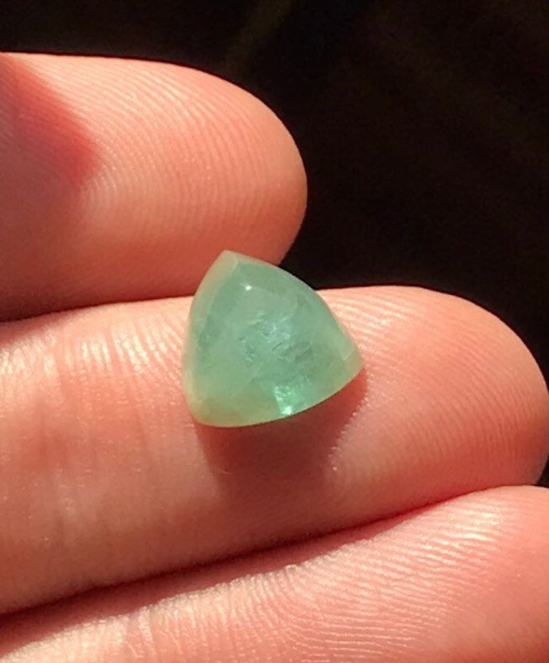 Grandidierite Trilliant Cabochon Madagascar Rare Gem!