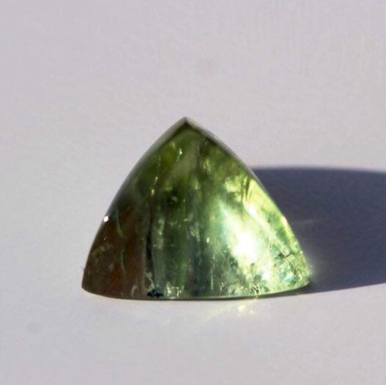 4.50 Carats. Designer Tourmaline Trilliant Cabochon