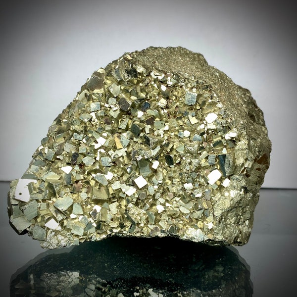 Dazzling Pyrite Cluster || Huanzala Mine, Huallanca, Peru