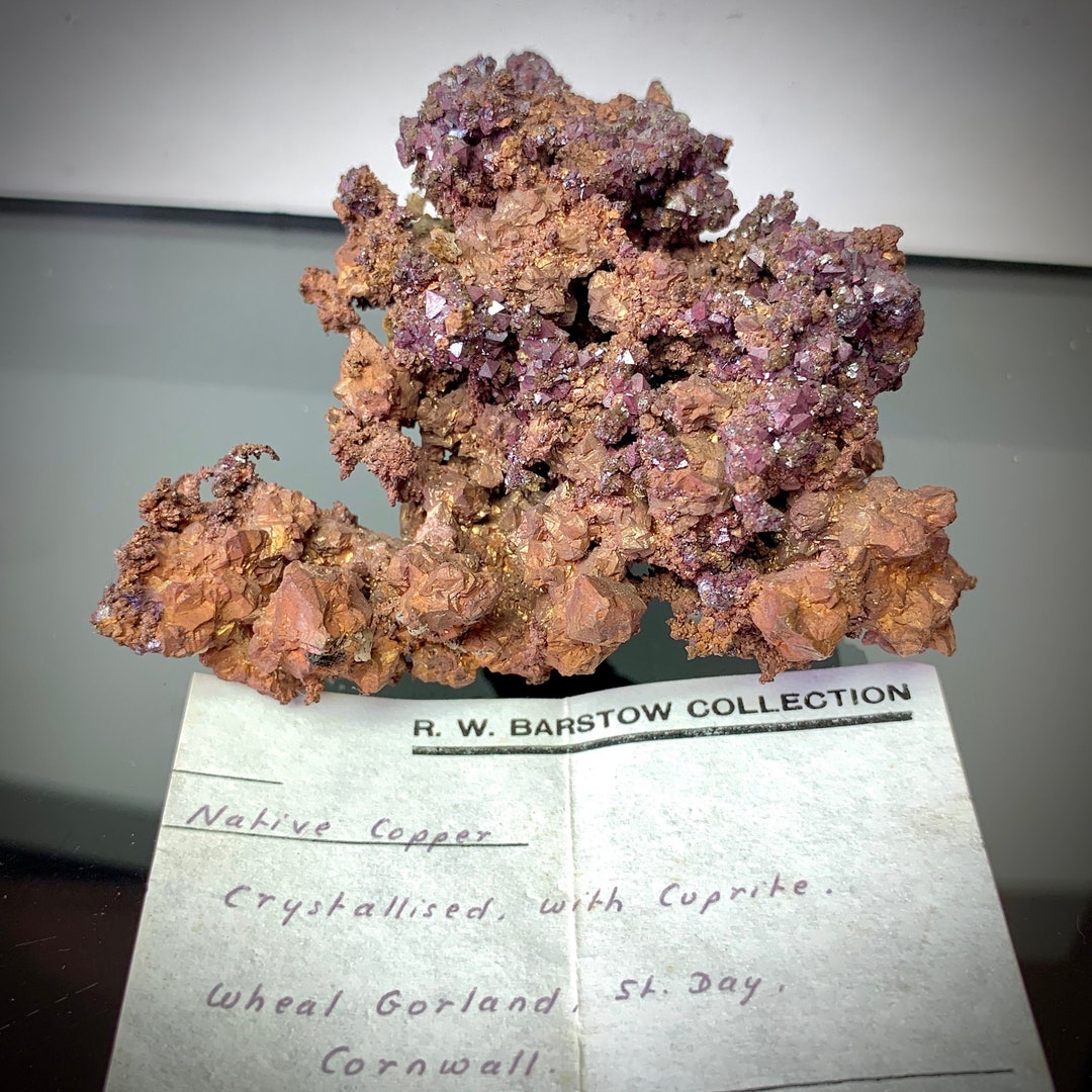 Native Copperstone Native Copper With Crystallised Cuprite || Wheal Gorland, St Day ...