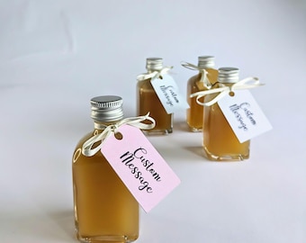 Custom Minaiture Bottle Tags-Use for Wedding/ Birthday Favours or Small spirit Bottles