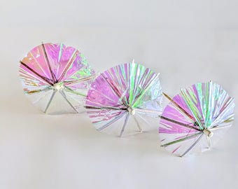 Iridescent Drink Stirrers | Holographic Cocktail Stirrers | Hen Party, Wedding, Birthday Party Decor
