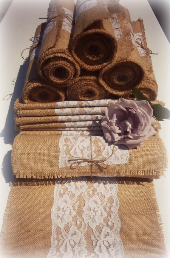 Wedding Table Decoration Quality Rustic Hessian Burlap Table Etsy