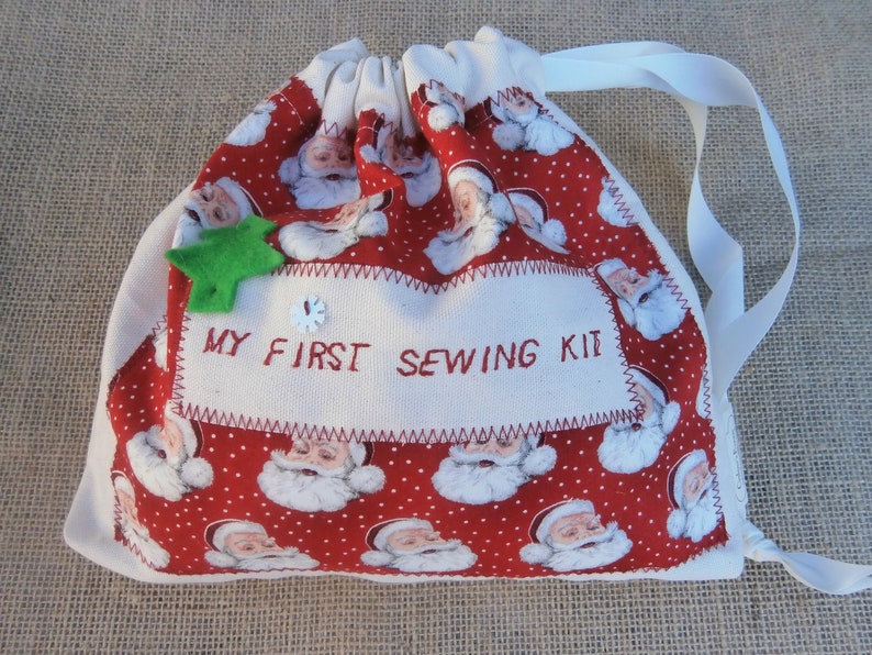 Christmas themed Sewing kit for children/Christmas gift /craft  Etsy
