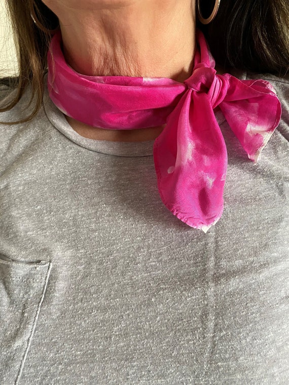Silk Hand Kerchief 20 x 20 Etsy