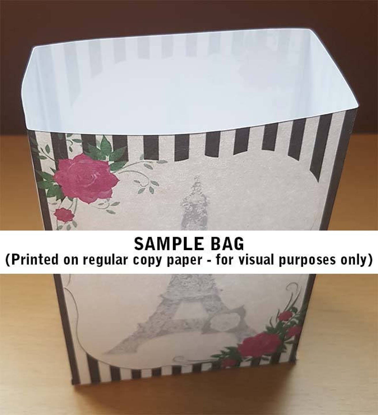 Blank Treat Bag Template Instant Download Party Holiday Wedding ...