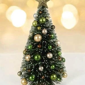 Dollhouse Miniature Green  Tree Christmas Spring Decor 4 or 6 inch 1:12 scale