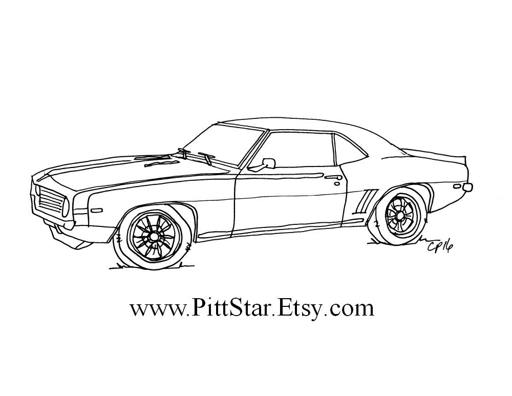 instant download classic car printable coloring page etsy canada
