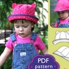 Kids Hat Sewing Pattern, Girls Beret Pattern, PDF Tutorial, Sizes: 6m ...