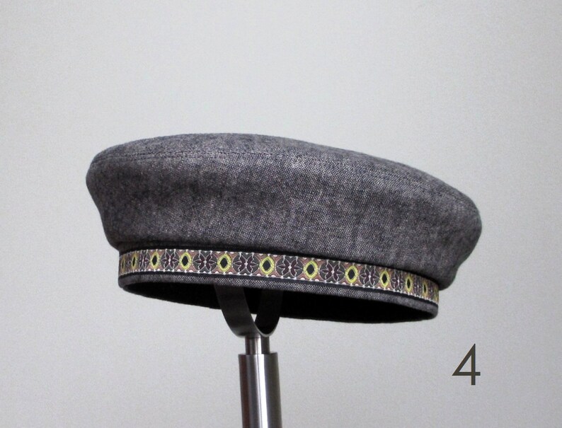 Bohemian Hipster Beret Hat Hippie Cotton Men Hat Boho Style Etsy