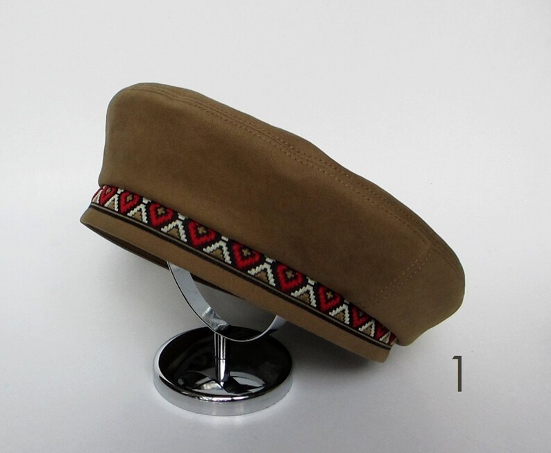 Bohemian Hipster Beret Hat Hippie Cotton Men Hat Boho Style Etsy