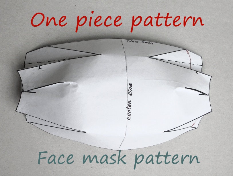 Face Mask Sewing Pattern Fabric 3d Mask Pattern Tutorial Mask | Etsy ...