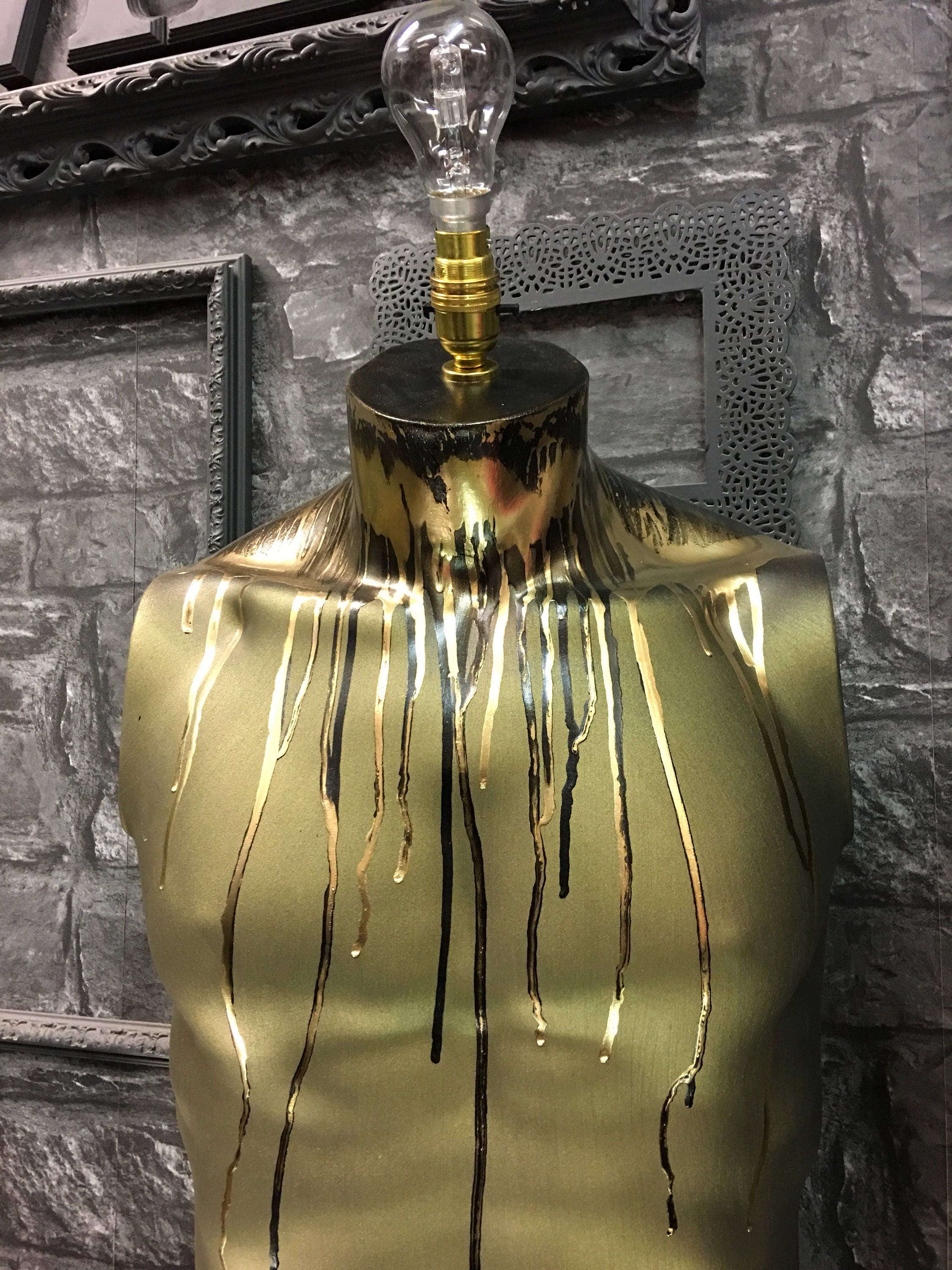 Male mannequin body lamps