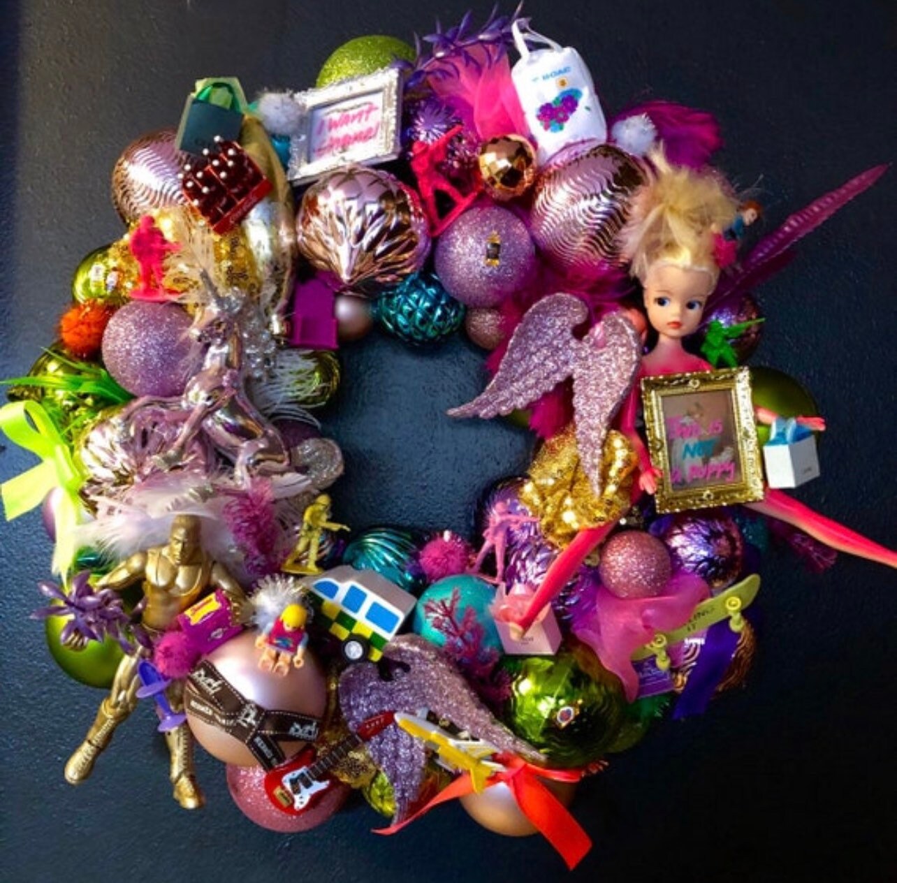 Kitsch Wreath Kit DIY Make It Yourself Wall Art Hanging Etsy