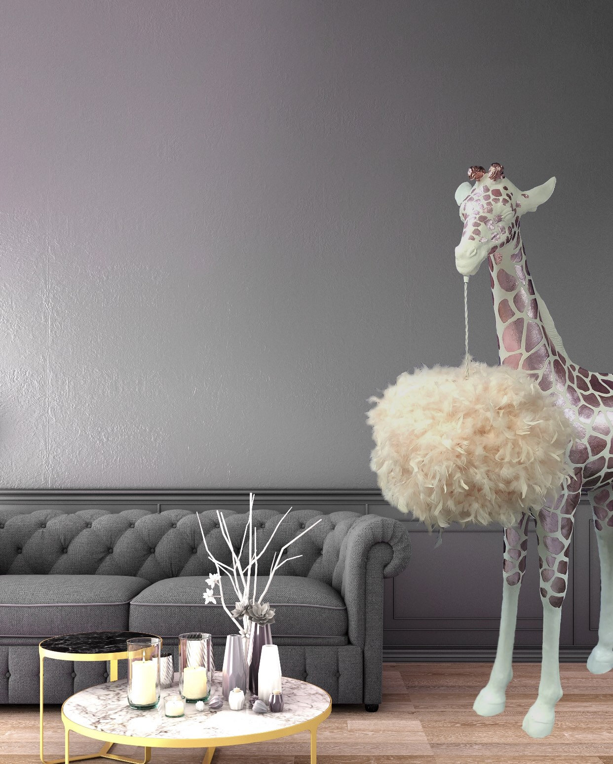 Giraffe floor lamp deals