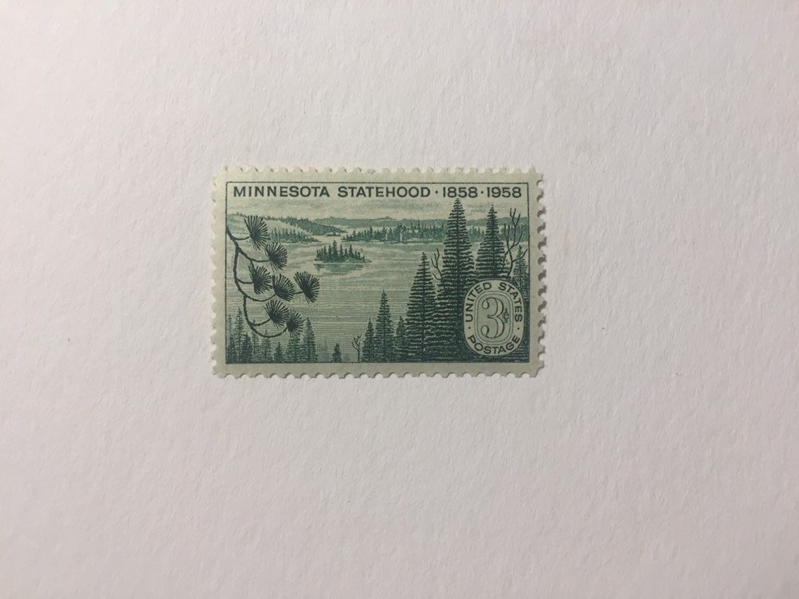 10 Minnesota Statehood 3c US Postage Stamps Unused Vintage Etsy