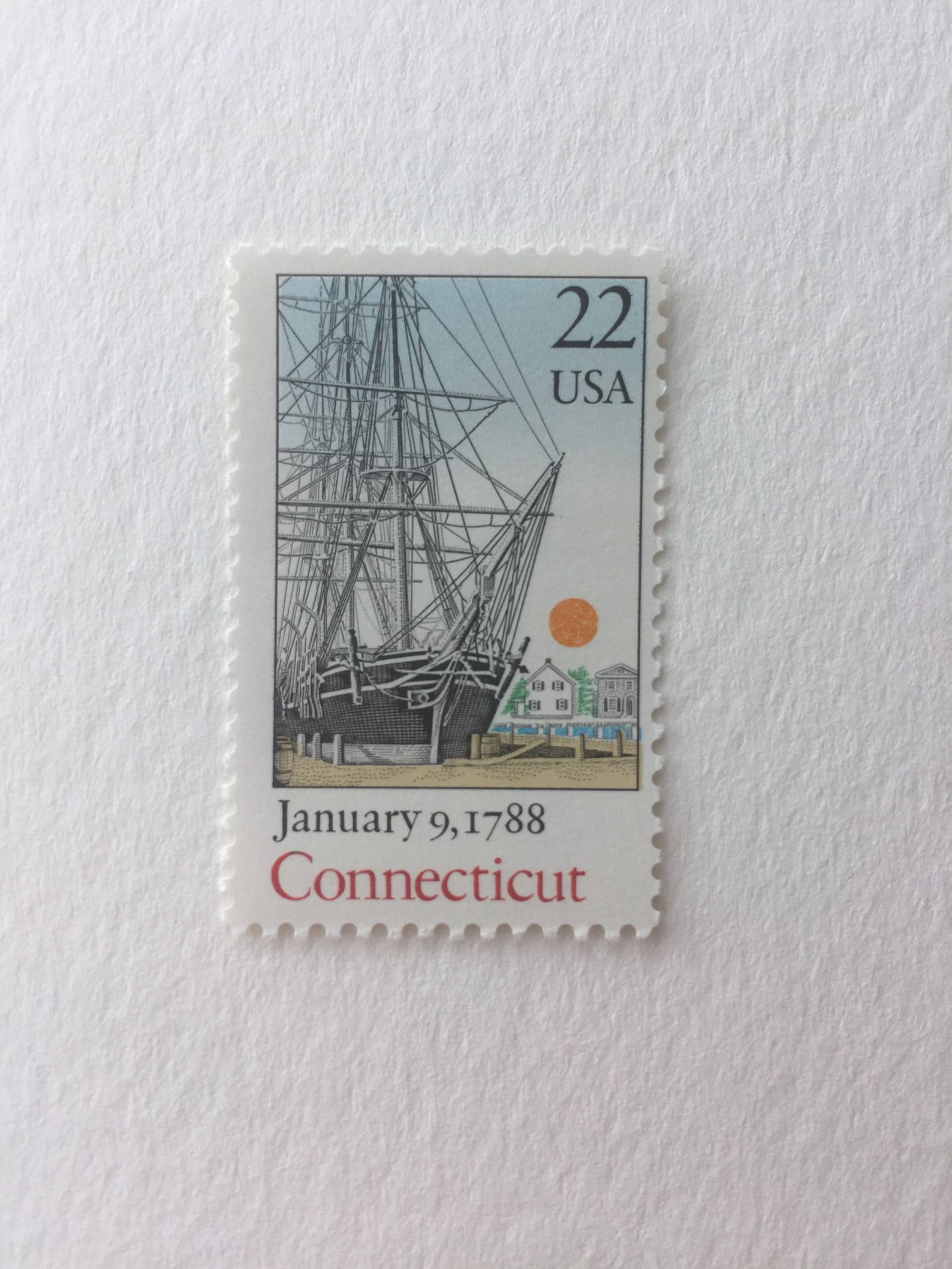 10 Connecticut Statehood 22c US postage stamps unused Etsy