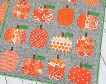 Mini Pumpkins quilt pattern - Cluck Cluck Sew, Allison Harris - modern mini quilt, pumpkin quilt, mini quilt, fall quilt, Halloween