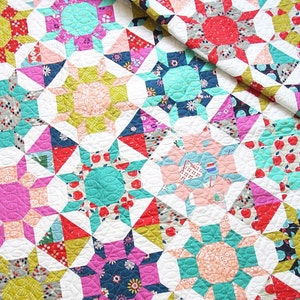 Shimmer cartamodello - moderno trapunta della stella da Allison Harris di Cluck Cluck Sew - moderno trapunta, trapunta di rottami cordiale quarto grasso