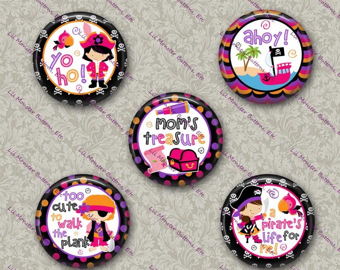 Set of 5 Buttons - Mom's Treasure - PLEASE READ DESCRIPTION