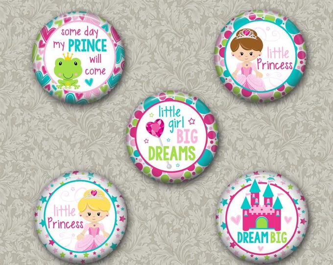 Set of 5 Buttons - Big Dreams - Please Read Description