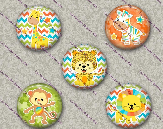 Set of 5 Buttons - Baby Animals- PLEASE READ DESCRIPTION