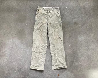 Vintage 1970s CHARLES DALY Camo Zipper Fly PANTS Size 33 X 27.5