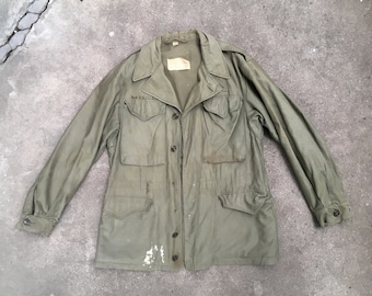 ジャケット・アウター 1940s US ARMY M-43 HBT Utility Jacket WWII 1944-1945 M-43 Military Field Jacket, Vintage M43 - Etsy