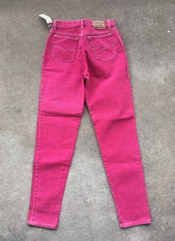 Vintage 1990s Womens LEVIS 900 Series Pink Red Ta… - image 5