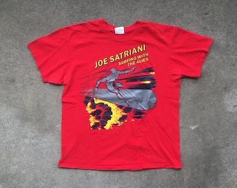 Vintage 1980s JOE SATRIANI Surfing With the Alien 1988 Red Concert