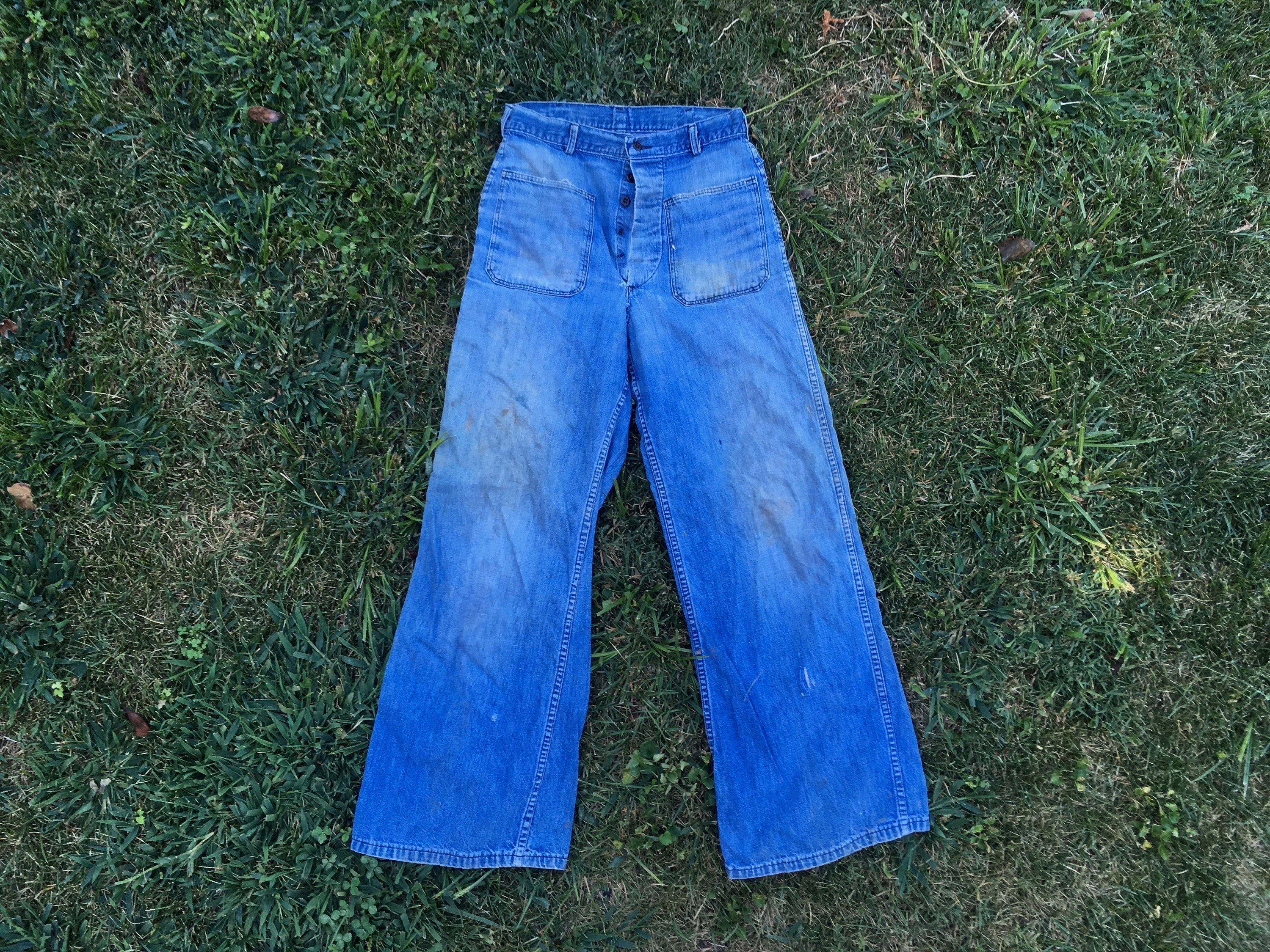 Vintage 1960s USN Navy Distressed Denim 