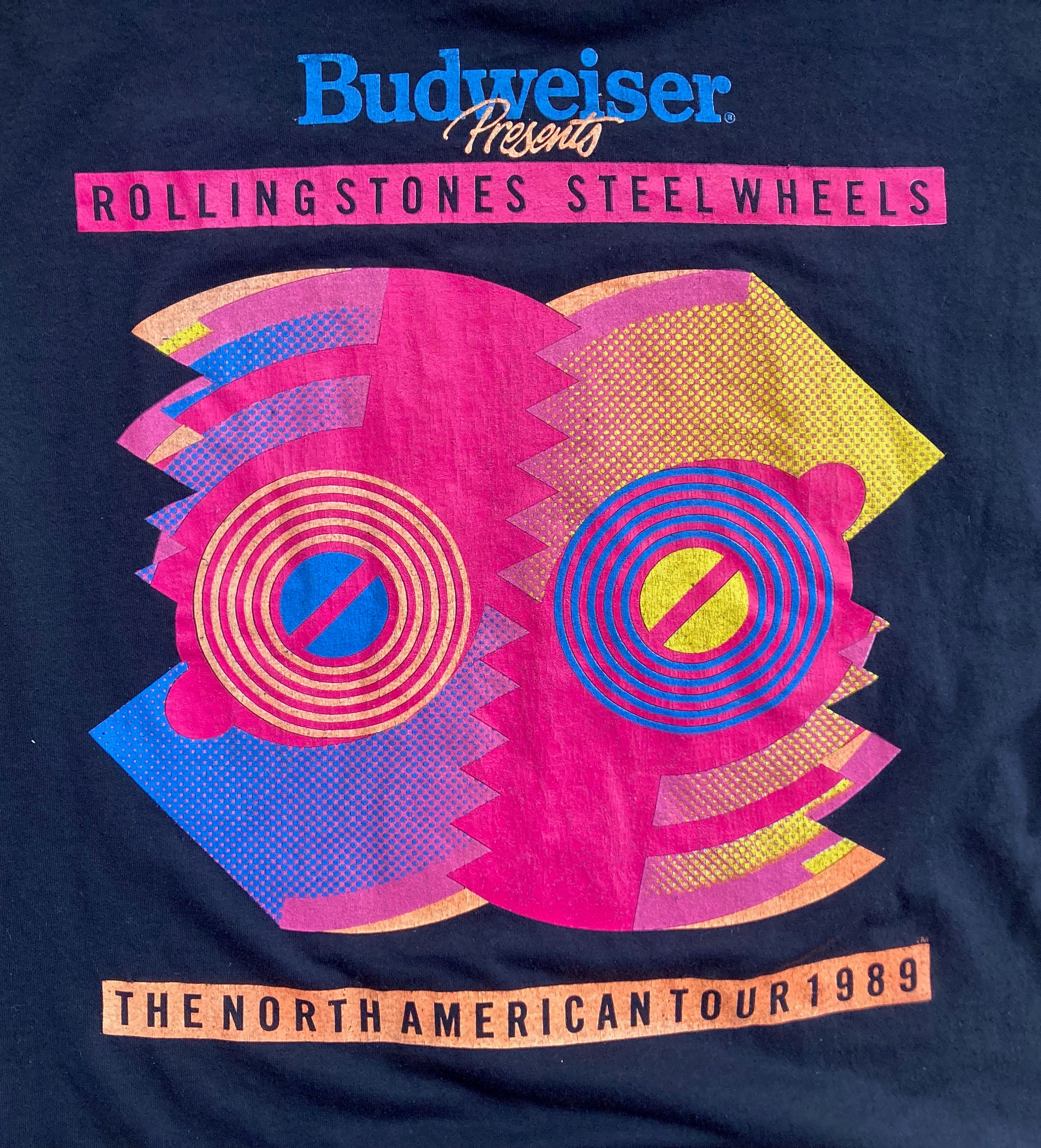 Vintage 1980s ROLLING STONES Steel Wheels 1989 North American