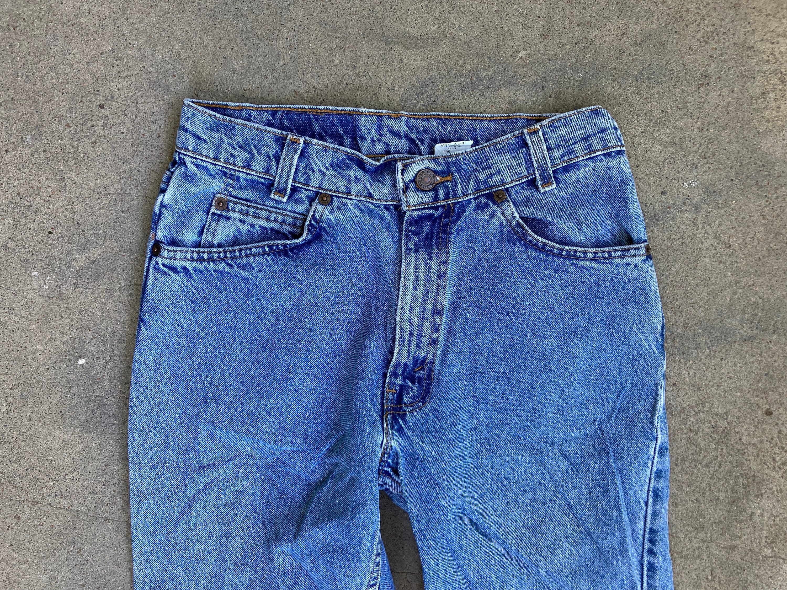 Vintage 1990s LEVIS 505 Straight Leg USA Made Denim JEANS