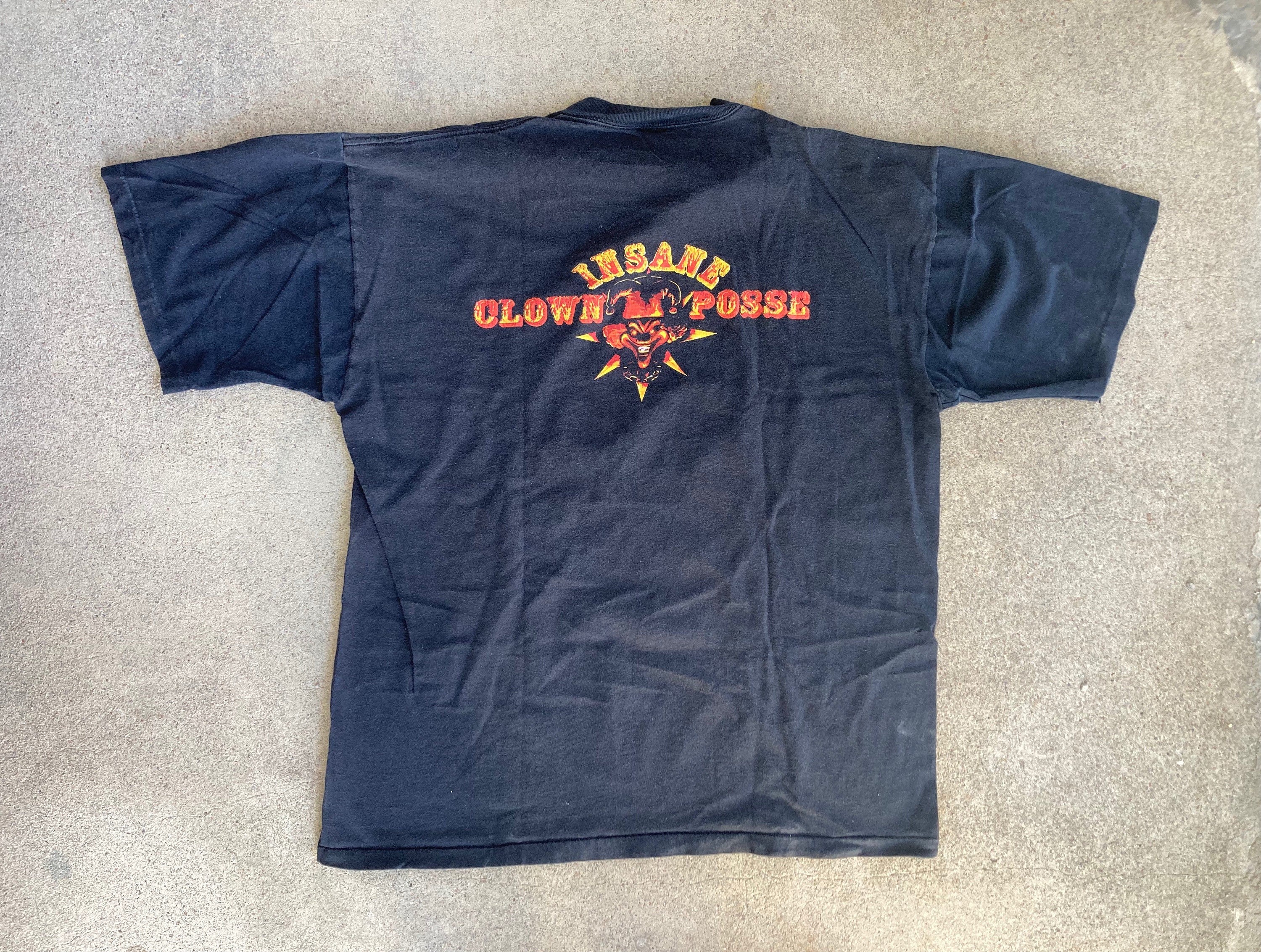 T-shirt Vintage Insane Clown Posse (ICP) Années 90 - Unisexe - Tissu Gildan 5000 Coton - Neuf