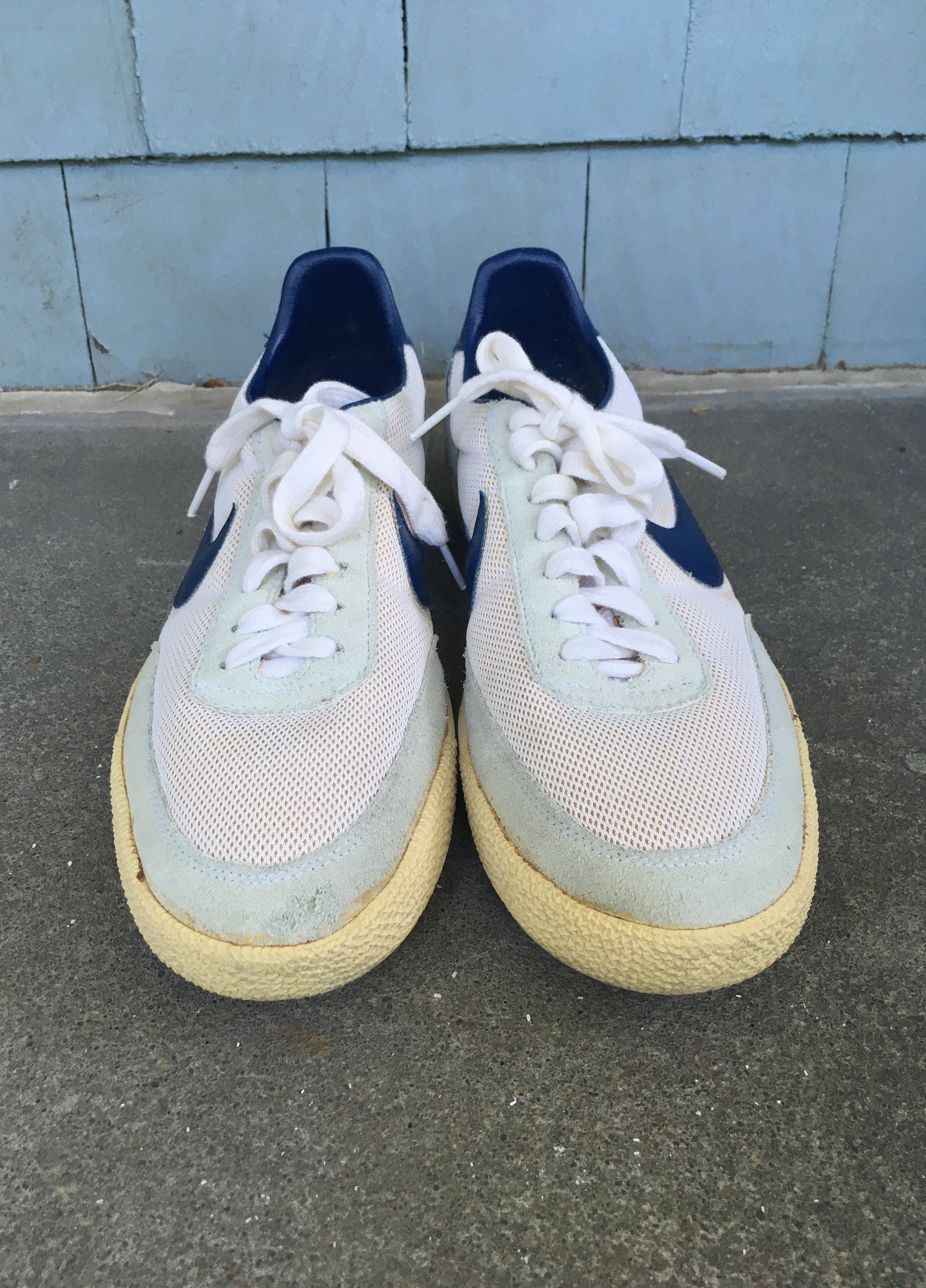 indebære glemsom sig selv Vintage 1980s NIKE KILLSHOT White & Blue SNEAKERS Tennis Shoes - Etsy