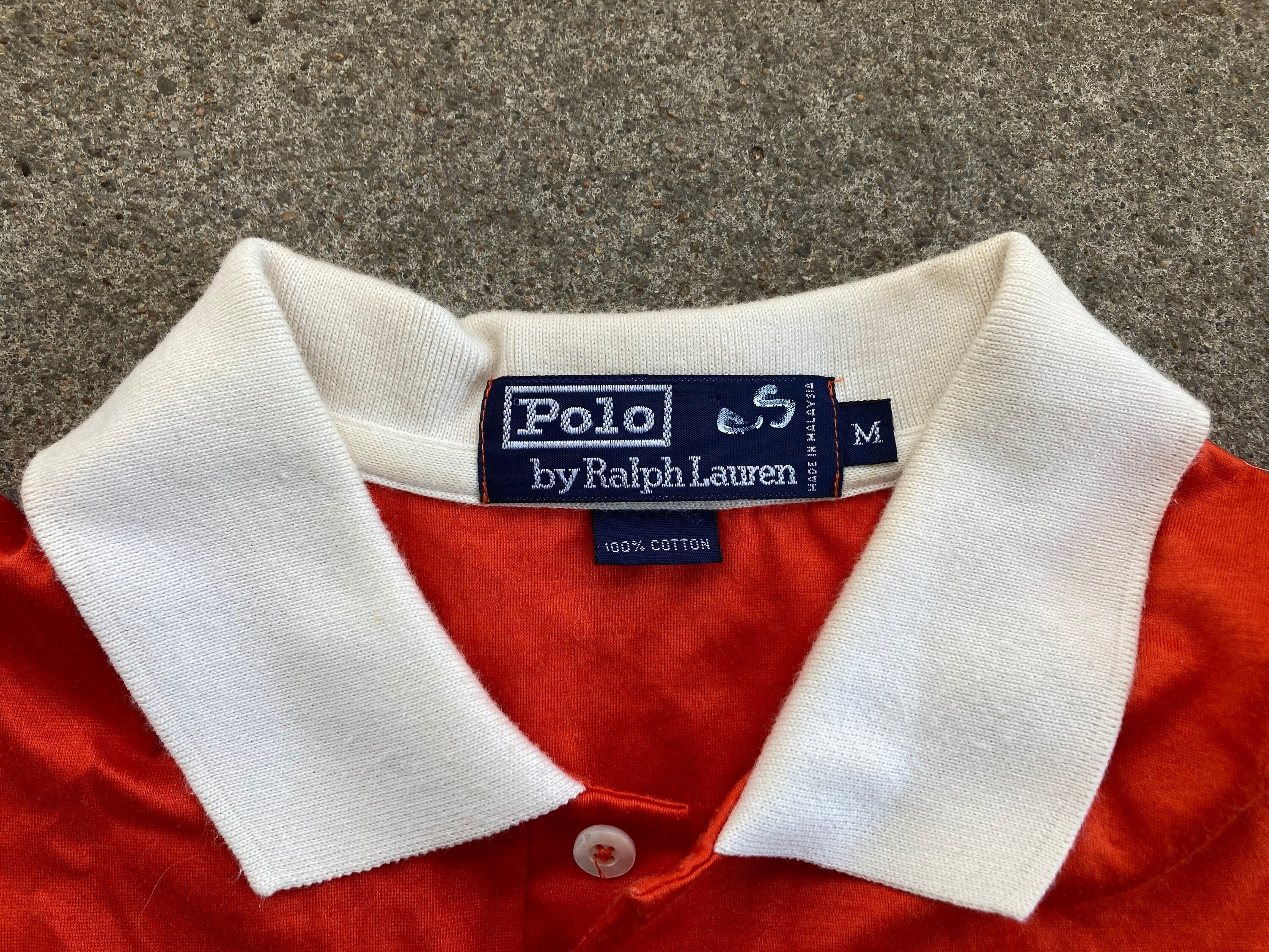 トップス 1990's Polo by Ralph Lauren polo shirt Ralph Lauren Polo Shirt 90s Grey Collared Shirt Quarter Button up