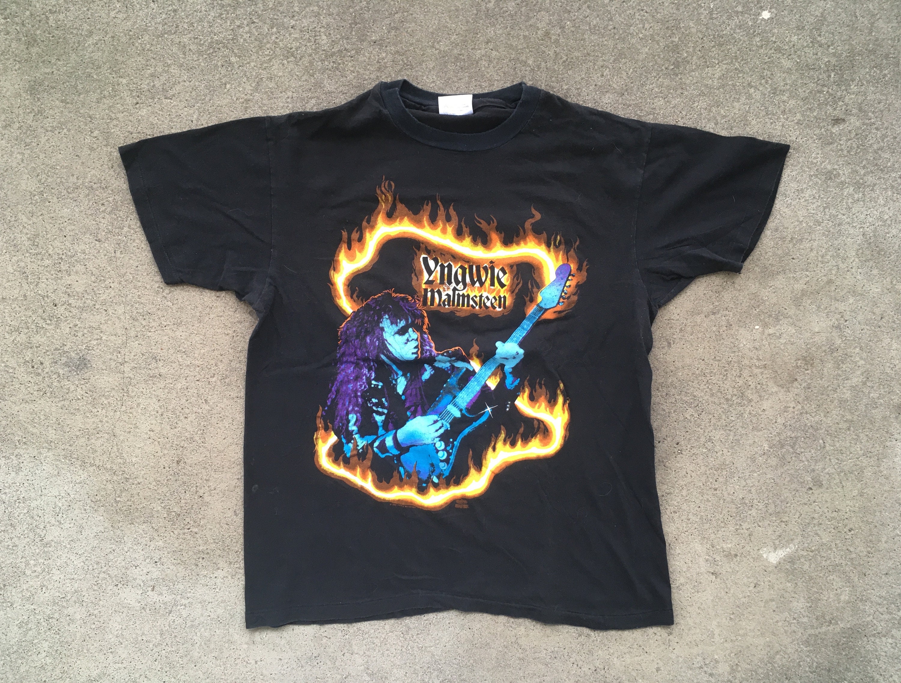 Vintage 1990s YNGWIE MALMSTEEN Fire & Ice 1992 Black Concert - Etsy