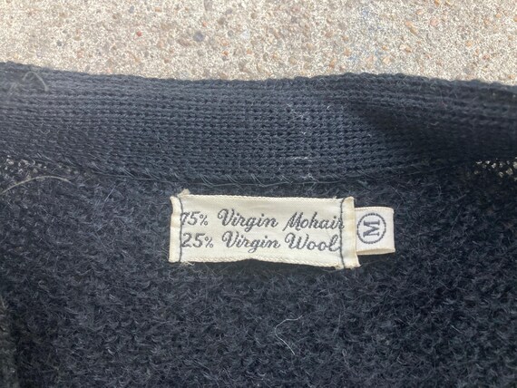 L*3様 1960s〜70s BLACK unknown mohair card Supreme 2-Tone Mohair Cardigan Black | eBay