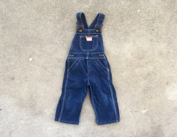 Vintage 1950s Childrens Penneys BIG MAC Dark Indigo Denim Work