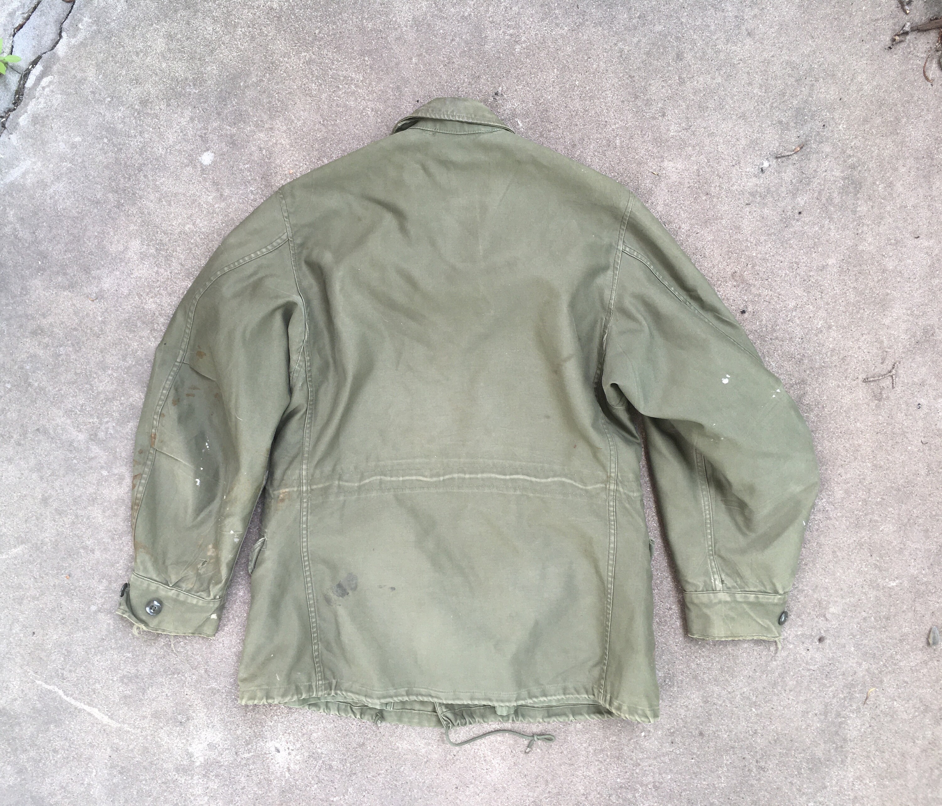 Vintage Mens 1960s M-65 Vietnam War Super Distressed Green Vintage Mens 1960s M-65 Vietnam War Super Distressed Green