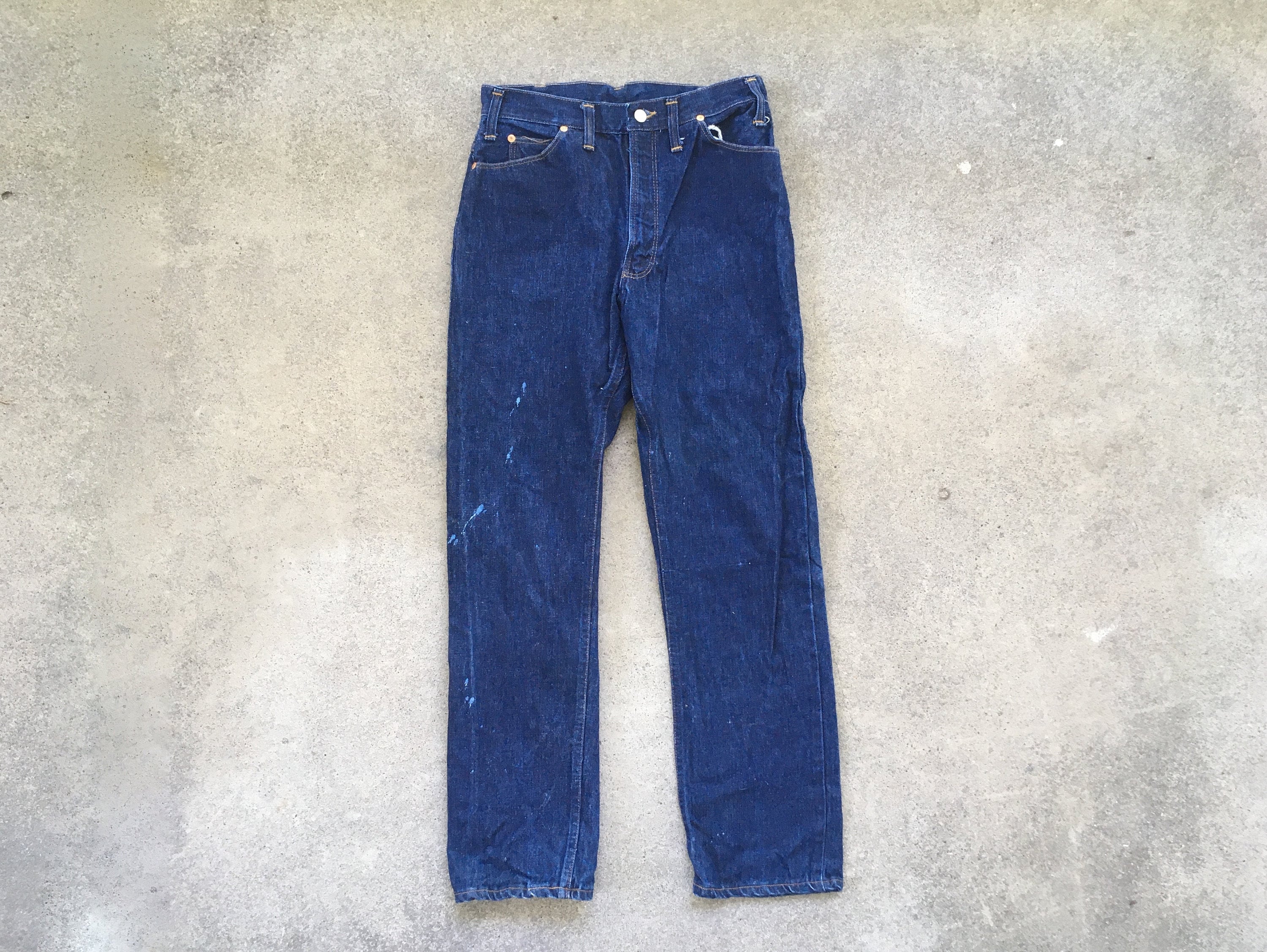 Size 36x32 Vintage Levis 501XX Big E LVC Indigo Blue Denim Jeans 1990s Levis Redline Selvedge Jeans Levis 501XX Japan Repro Indigo Jeans W36